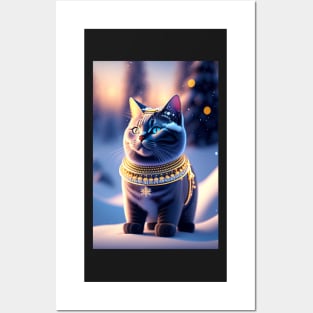 Small Robotic British Shorthair Posters and Art